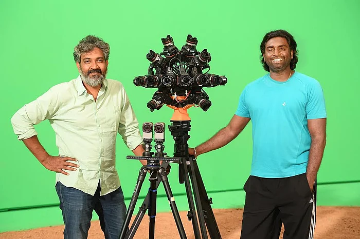 Senthil and SS Rajamouli and that camera(s). (Photo courtesy: Facebook)