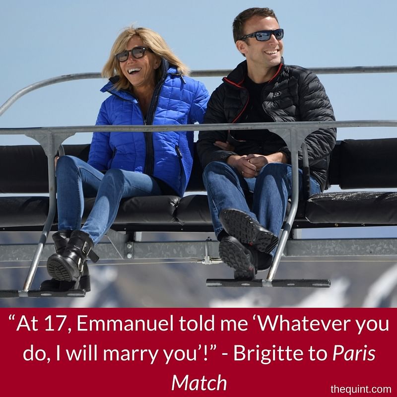 Emmanuel Macron met his now wife Brigitte when he was 15 and she was 39!