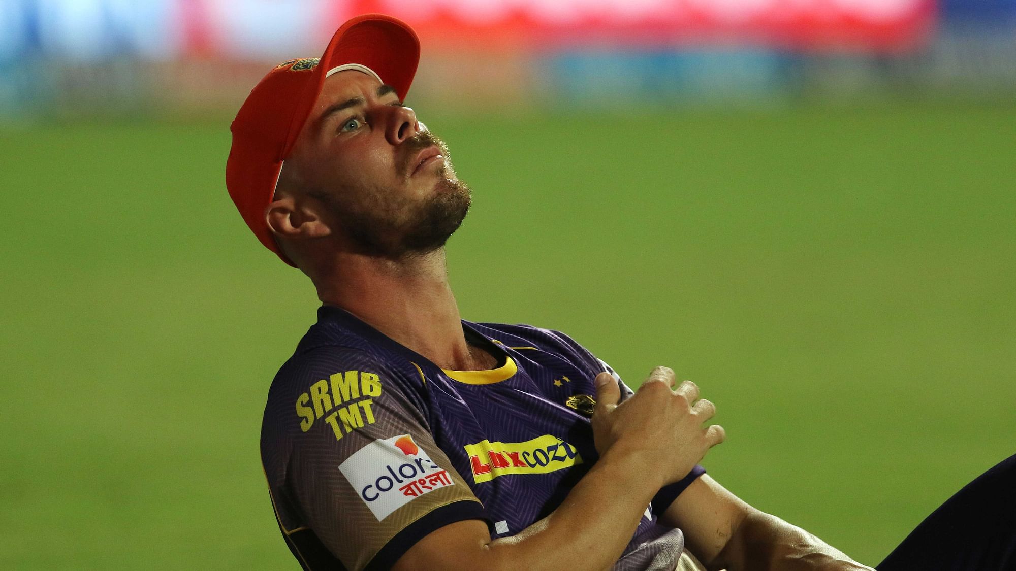 Chris Lynn injured his shoulder while fielding during the IPL match against Mumbai Indians. (Photo: BCCI)