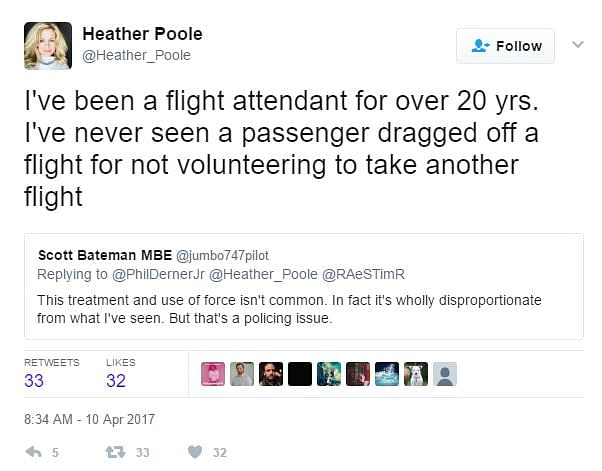 After people boarded the flight, they were told that 4 volunteers were needed to give up seats for United employees.