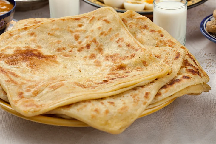 The laccha paratha-like msemen is a breakfast staple in Morocco. (Photo: iStock)
