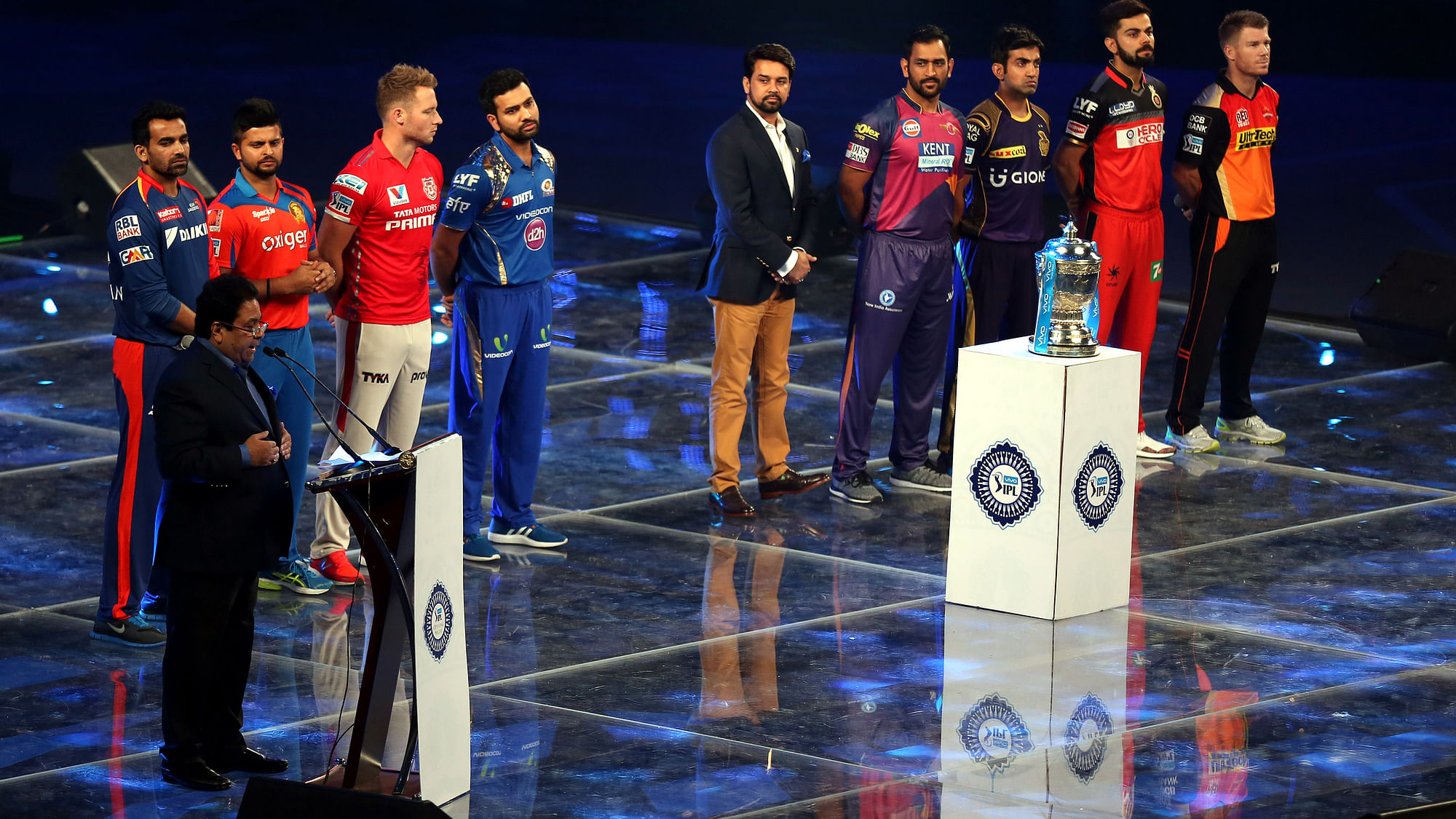 IPL captains at the opening ceremony of the 2016 edition. (Photo: BCCI)