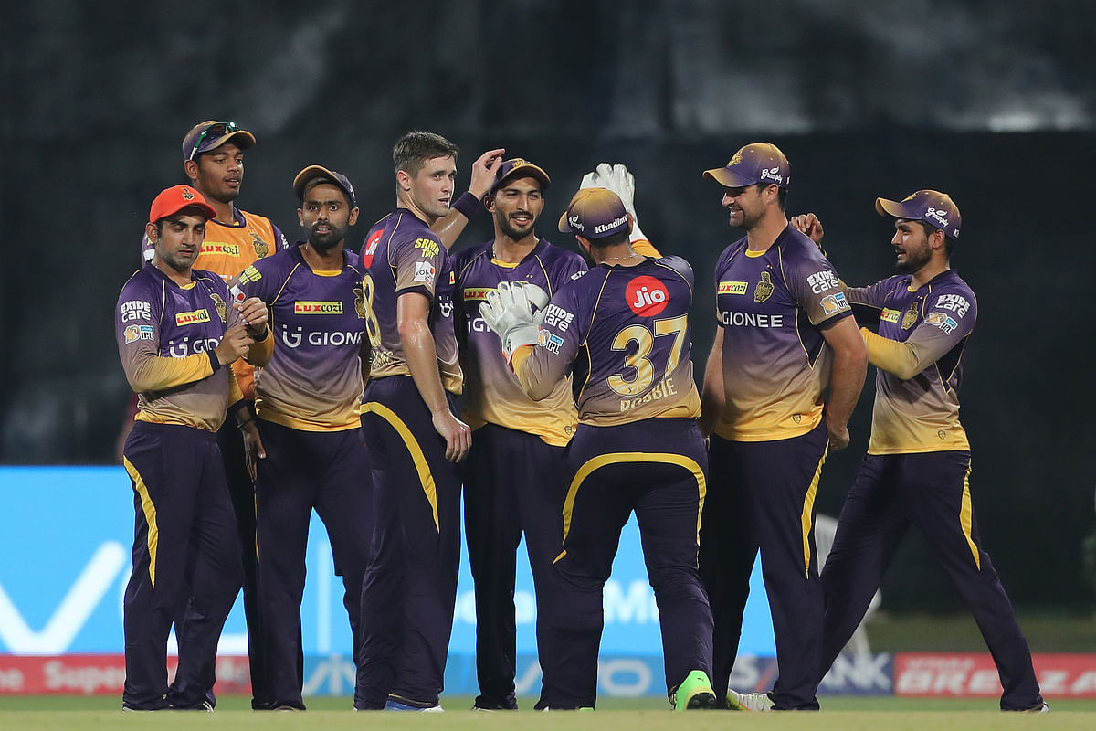 KKR go to the top of the table.