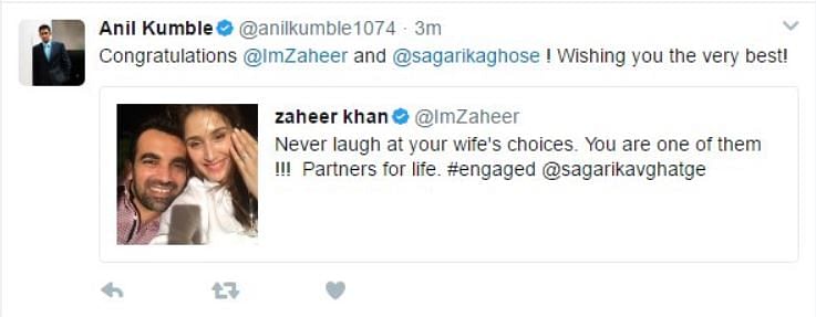 Even the great Anil Kumble can make mistakes, guys!