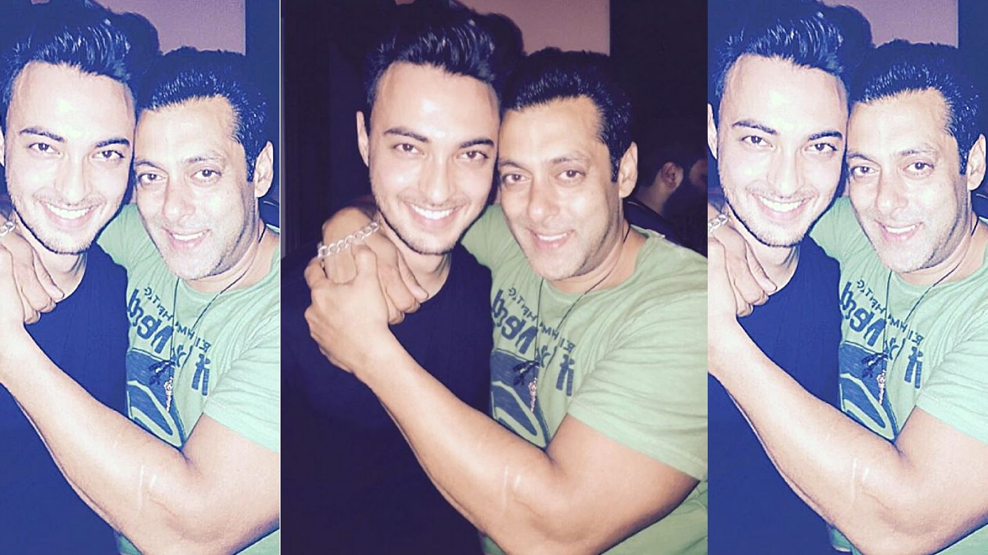 Salman Khan with Aayush Sharma. (Photo courtesy: <a href="https://www.instagram.com/p/5O4uY2TSer/?taken-by=aaysharma">Instagram/ aaysharma</a>)