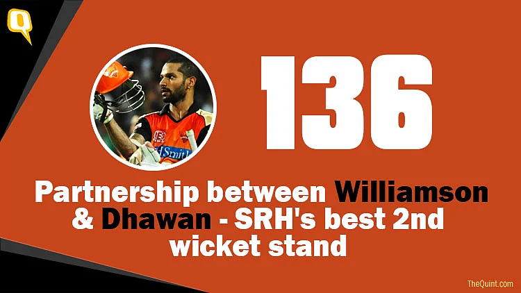 Williamson, Dhawan’s 136-Run Stand Helps Hyderabad Beat Delhi