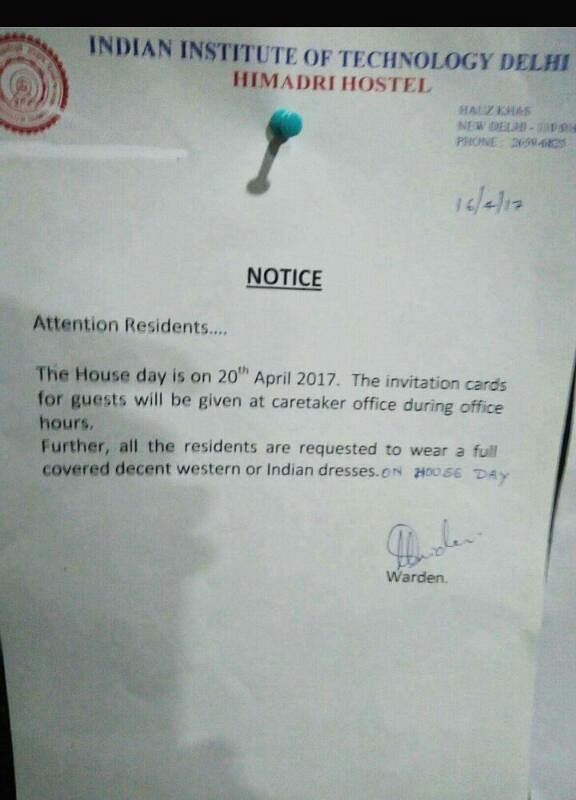 Reports say that the circular issuing the dress code diktat has now been removed from IIT’s Himadri Hostel. 