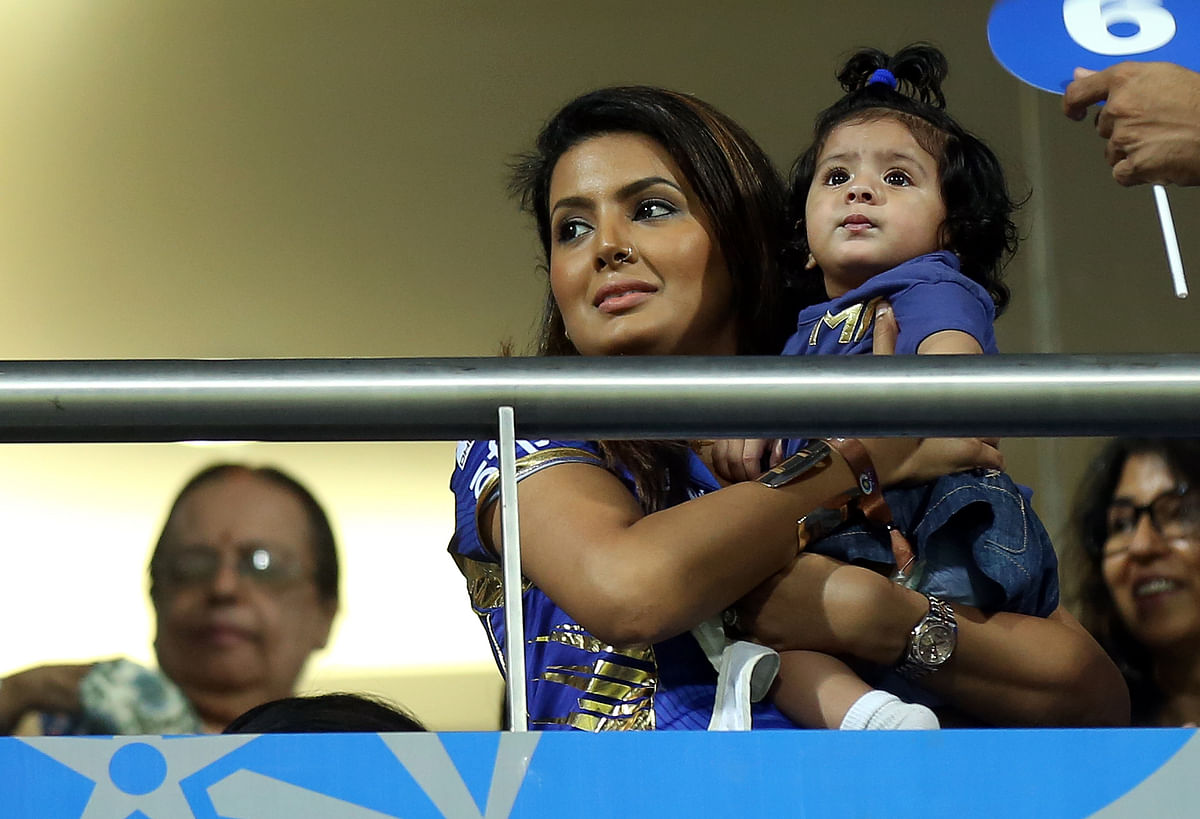 Little Ziva now has company on the sidelines with Harbhajan’s little daughter, Hinaya.