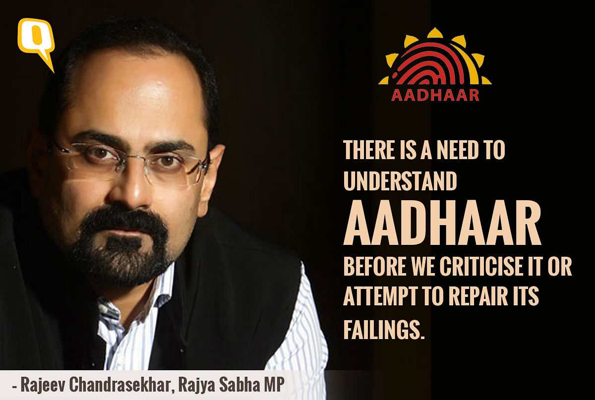 The issue of rampant fake Aadhaar entries is a real one, Rajya Sabha MP said in this speech in the Rajya Sabha.  