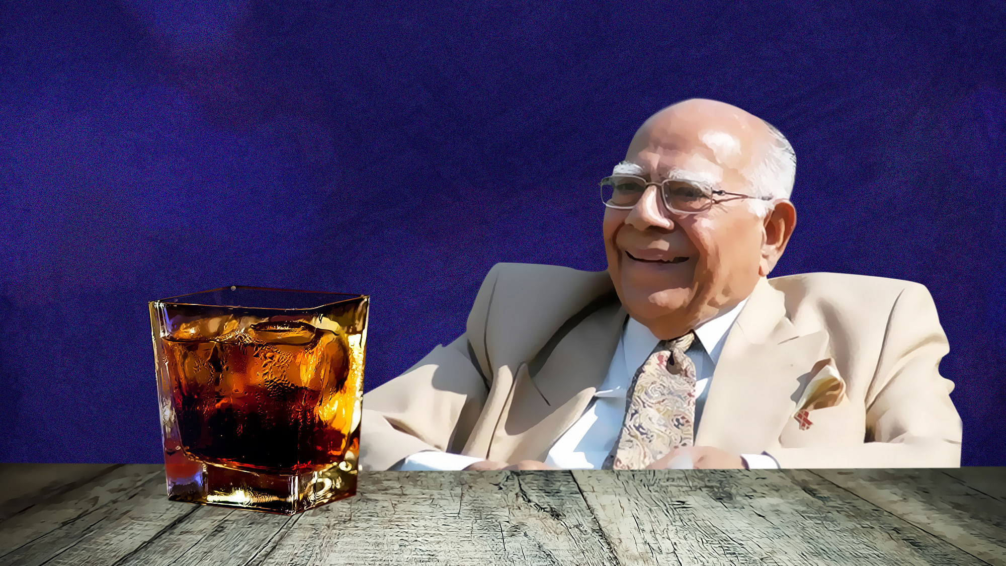 Even as Ram Jethmalani says withmirth, he can resolve India-Pak crisis while having whisky, is it really that easy? (Photo: Rhythum Seth/<b> The Quint)</b>