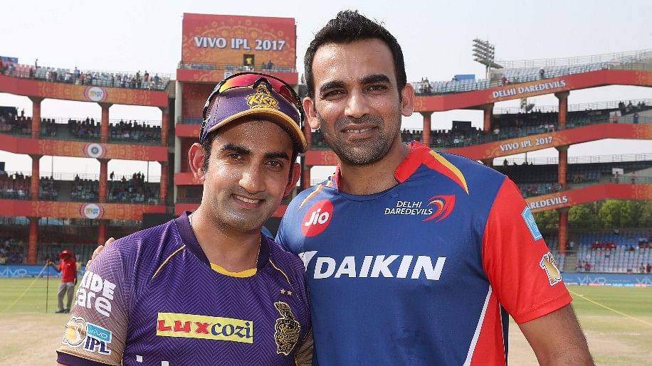 Gautam Gambhir and Zaheer Khan pose for a photograph ahead of an IPL match. (Photo: BCCI)
