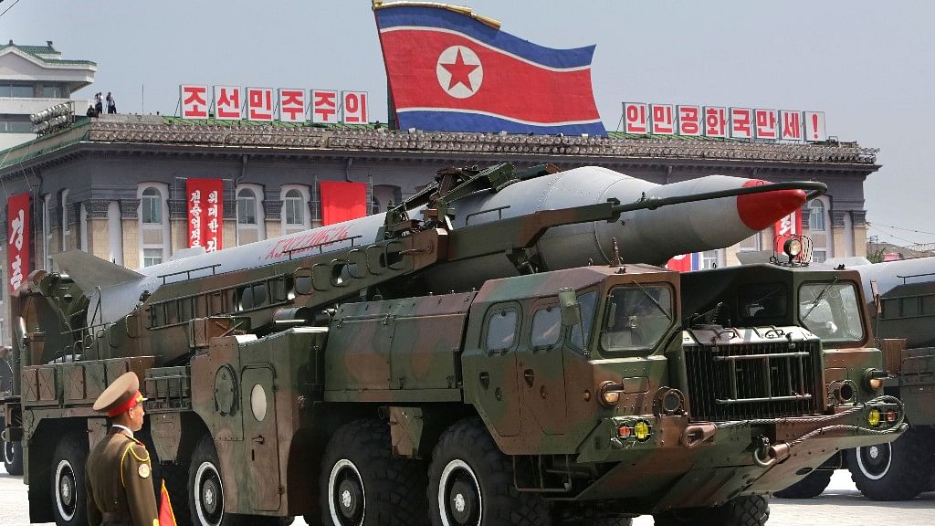A missile is carried by a military vehicle during a parade to commemorate the 60th anniversary of the signing of a truce in the 1950-1953 Korean War, at Kim Il-sung Square in Pyongyang July 27, 2013. The image is used for representational purposes. (Photo: REUTERS/Jason Lee)