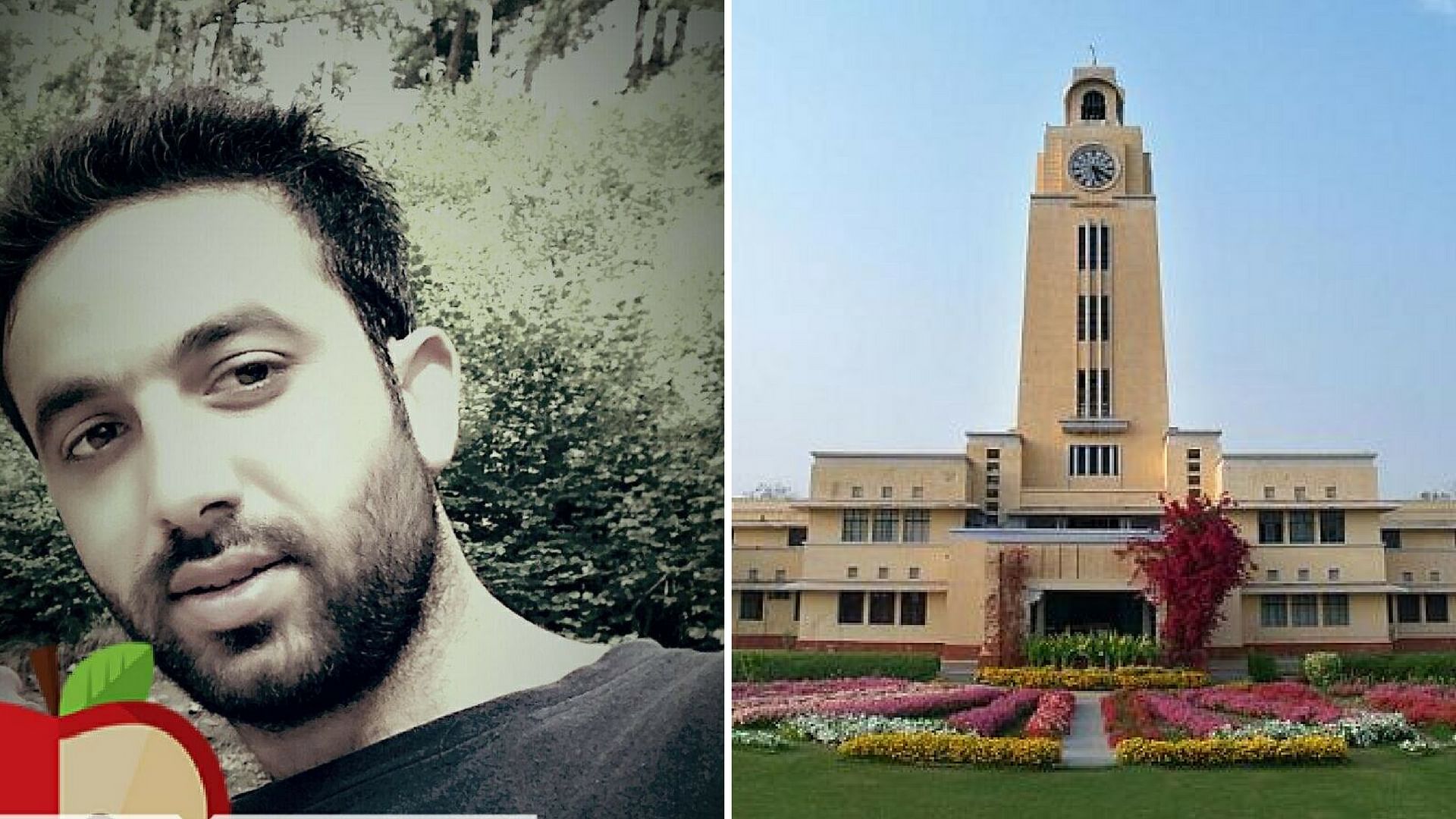 Hashim Sofi left shortly after his arrival in BITS Pilani. (Photo: Facebook/@Hashim Soni/Altered by<b> The Quint</b>)