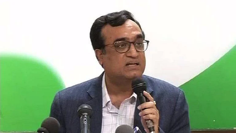 File photo of Congress leader Ajay Maken. 