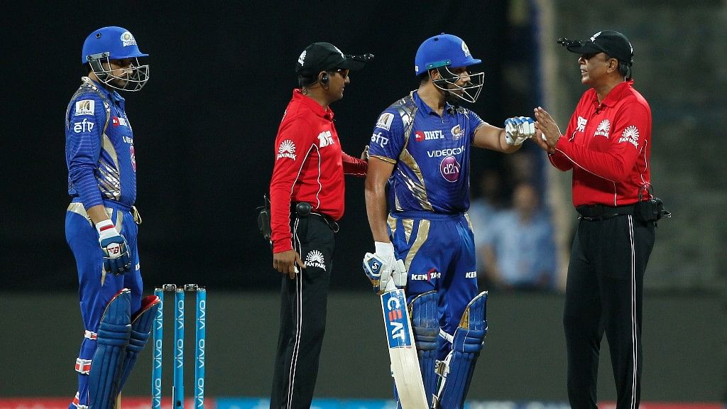 Rohit Sharma has been fined half his match fee for showing dissent at the umpire’s decision. (Photo: BCCI)