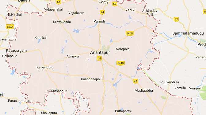 (Photo Courtesy: <a href="https://www.google.co.in/maps/place/Anantapuram,+Andhra+Pradesh/@14.4537194,77.0540154,9z/data=!4m5!3m4!1s0x3bb14ac61b3842ed:0x5e48fa26a0dd608b!8m2!3d14.5216407!4d77.7452081">Google Maps</a>)