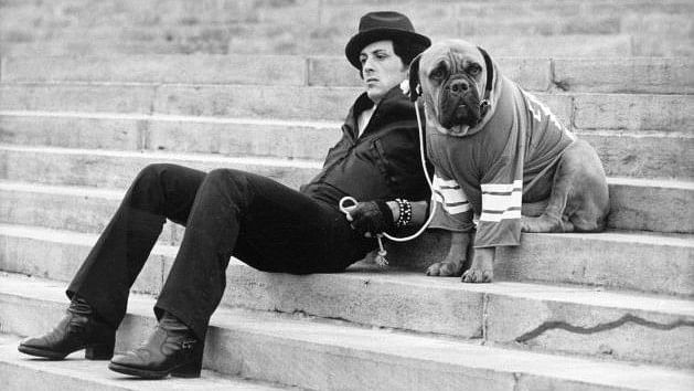 Sylvester Stallone with Butkus. (Photo courtesy: Instagram)