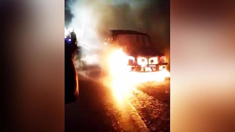 Woman Burnt Alive in Andhra Pradesh as Car Catches Fire on Highway