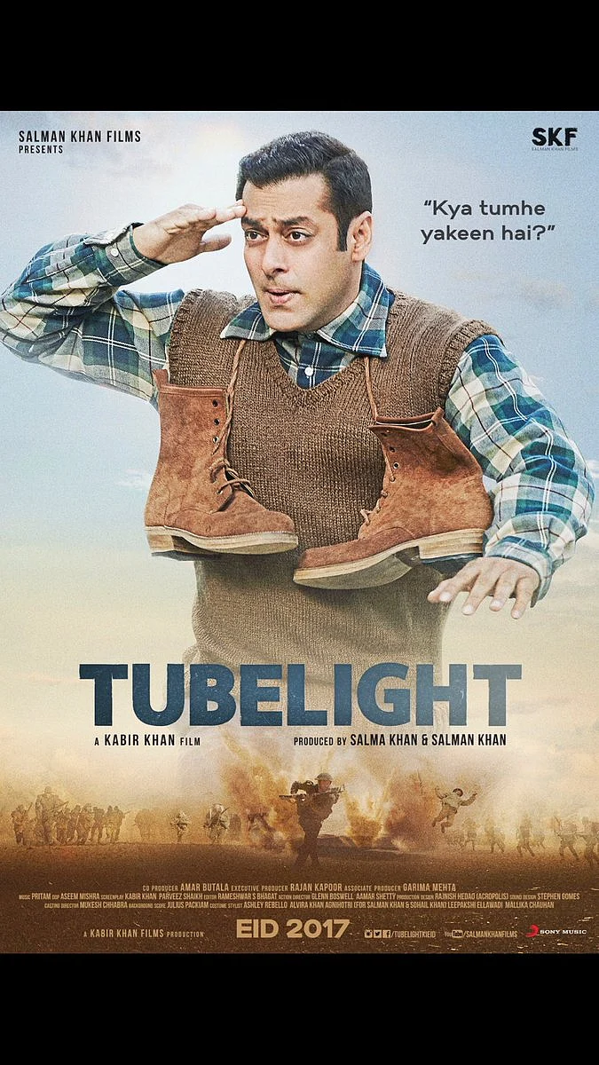 Poster of Tubelight. (Photo courtesy: <a href="https://twitter.com/kabirkhankk">Twitter/KabirKhan</a>)