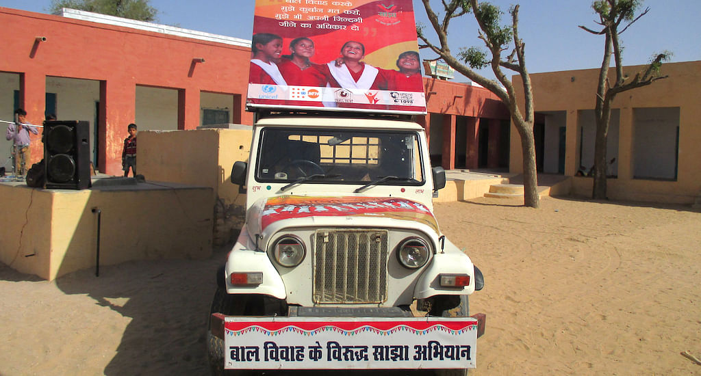 The last child marriage in Jaisalser village took place  in 2014. Enrolment in schools has increased since.