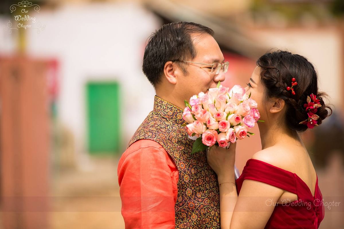 

Ling and Zhang. (Photo Courtesy: Our Wedding Chapter)