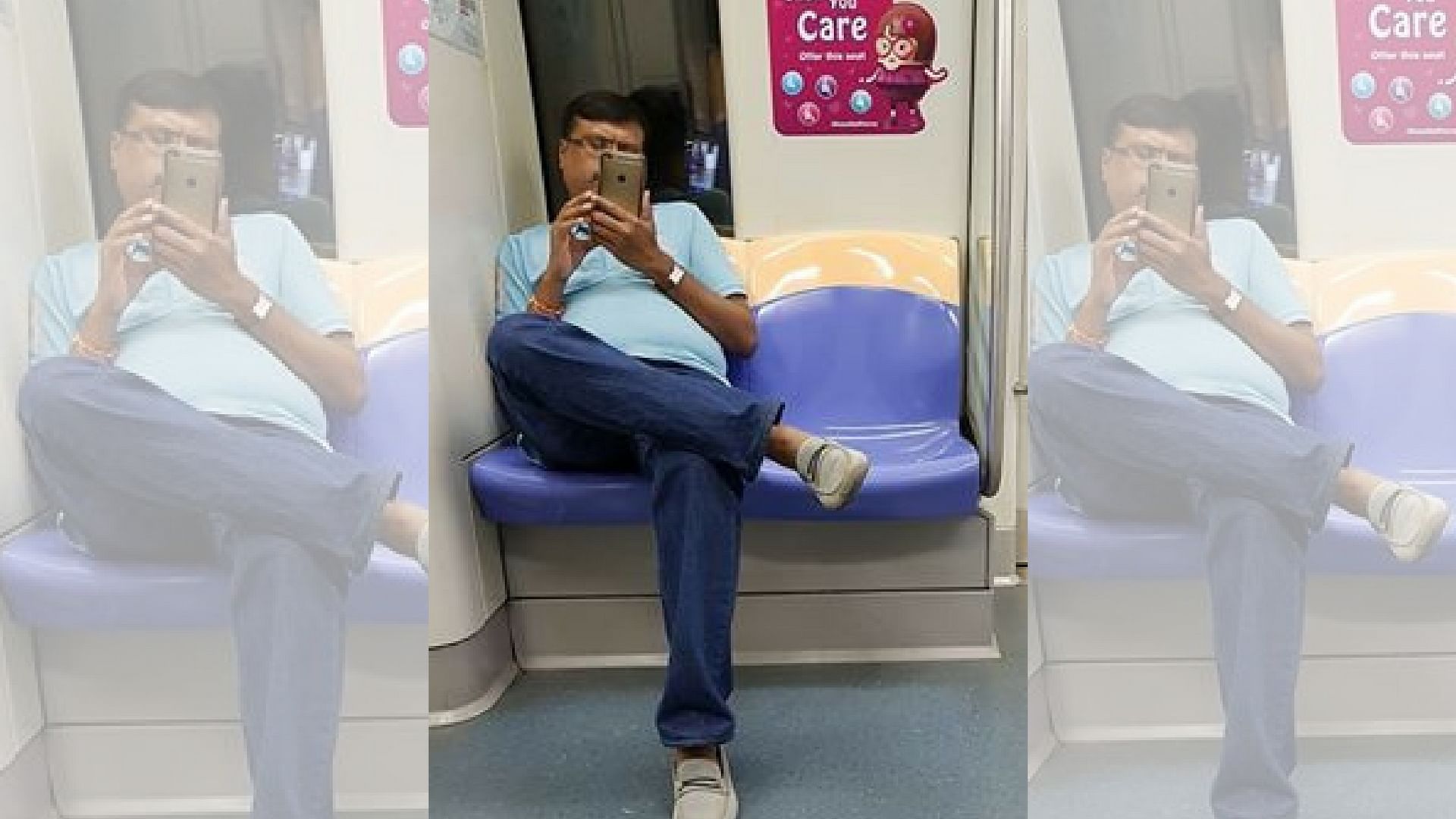 This man was caught filming a girl on Singapore metro (Photo: Facebook/<a href="https://www.facebook.com/photo.php?fbid=10155333978092053&amp;set=pcb.10155333980022053&amp;type=3&amp;theater"> Uma Mageswari) </a>