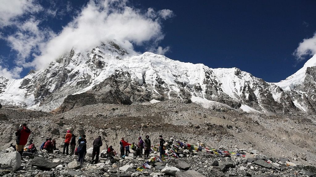 Trekkers rest at Everest Base Camp, Nepal, 2015. Image used for representational purpose. (AP Photo/Tashi Sherpa)