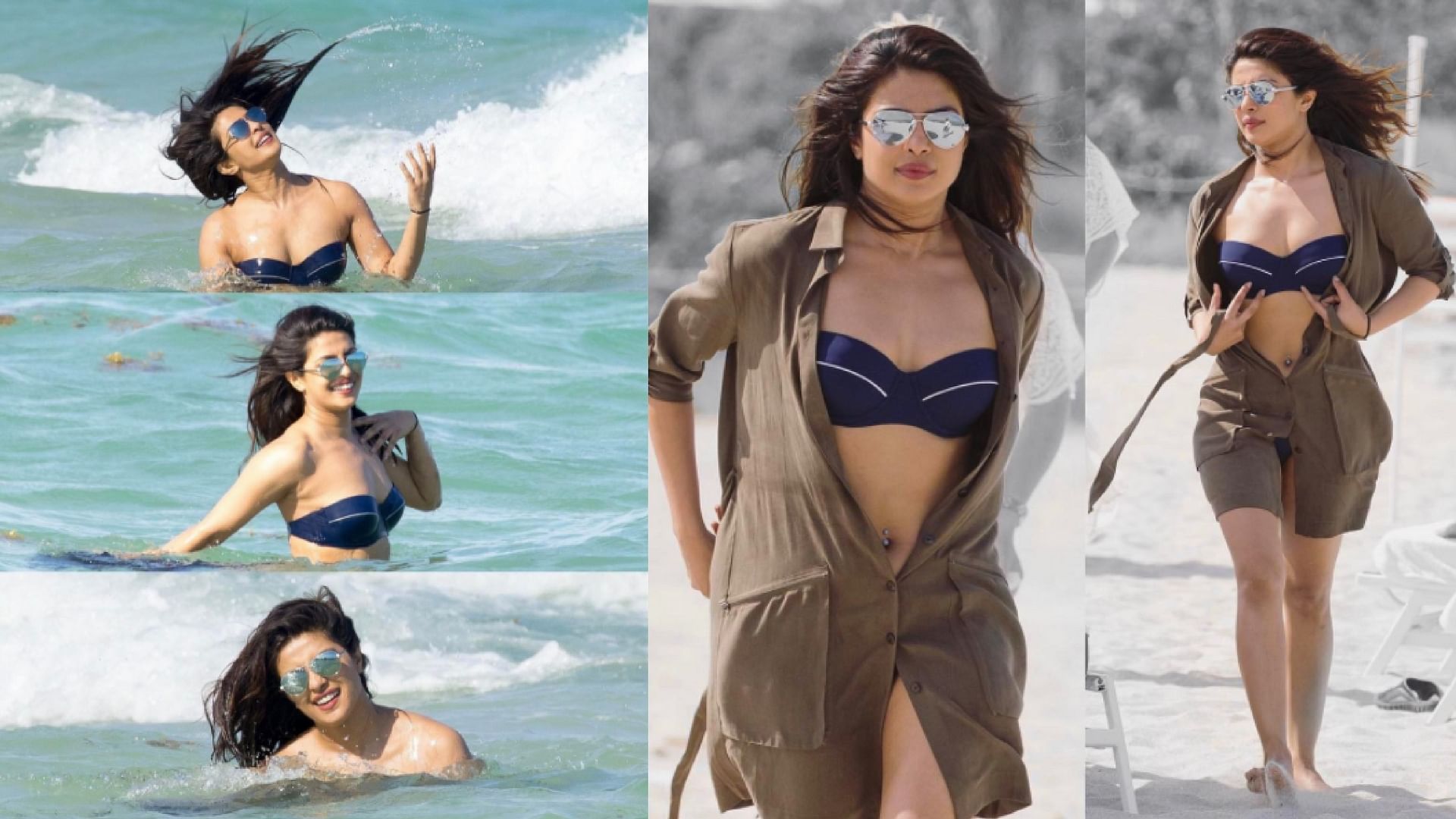 Priyanka Chopra turns on the heat on Miami beach.&nbsp;