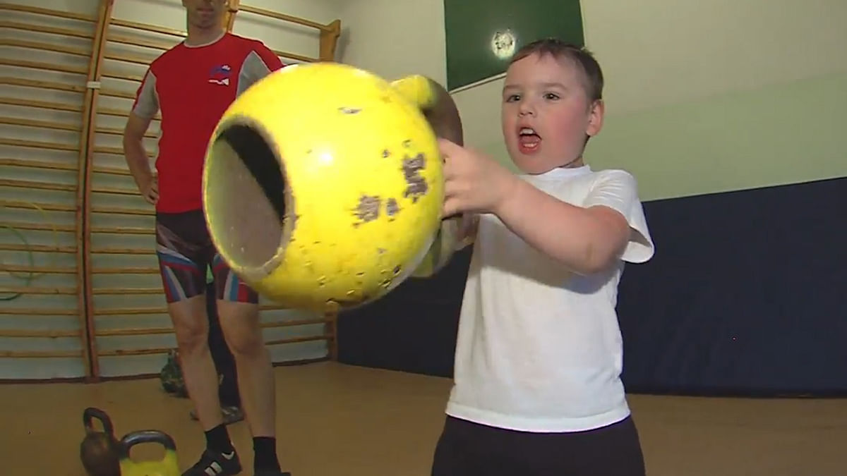 This Four-Year-Old Russian Boy Is Stronger Than You