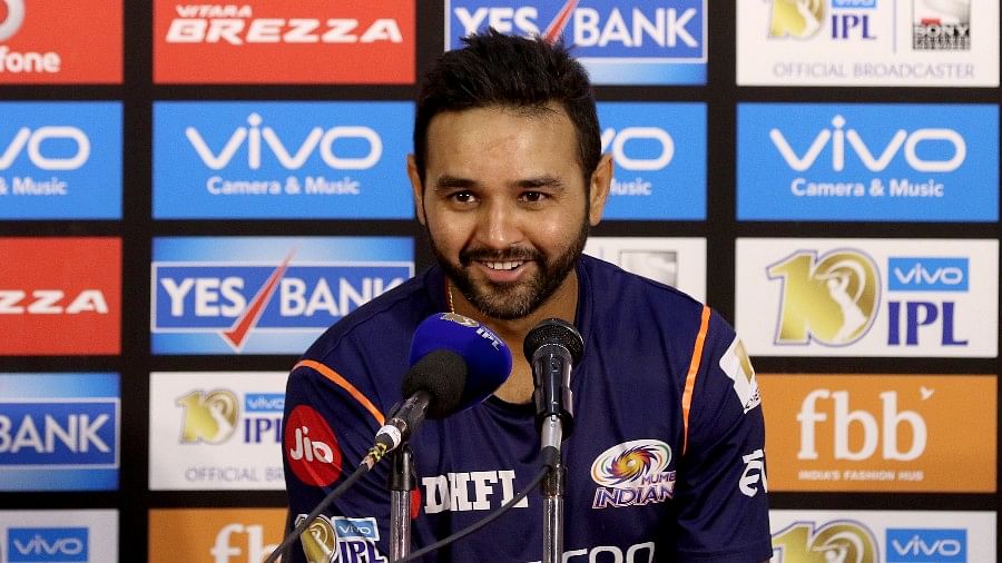Mumbai Indians’ Parthiv Patel at the post-match press conference. (Photo: BCCI)