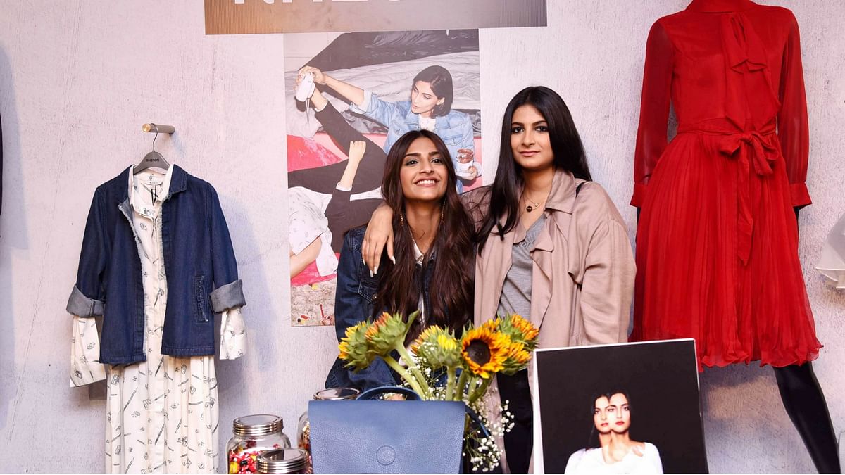 Pictures from the launch of Sonam and Rhea Kapoor’s fashion line.