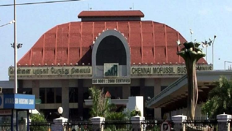 Chennai mofussil bus terminus. (Photo Courtesy: The News Minute)