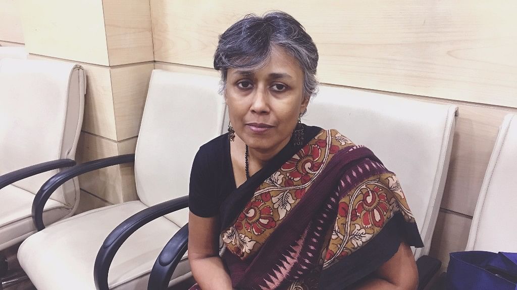 Academic and human rights activist Nandini Sundar talked to <b>The Quint</b> after a seminar on the Naxal movement’s 50th year. (Photo: Indira Basu / <b>The Quint</b>)