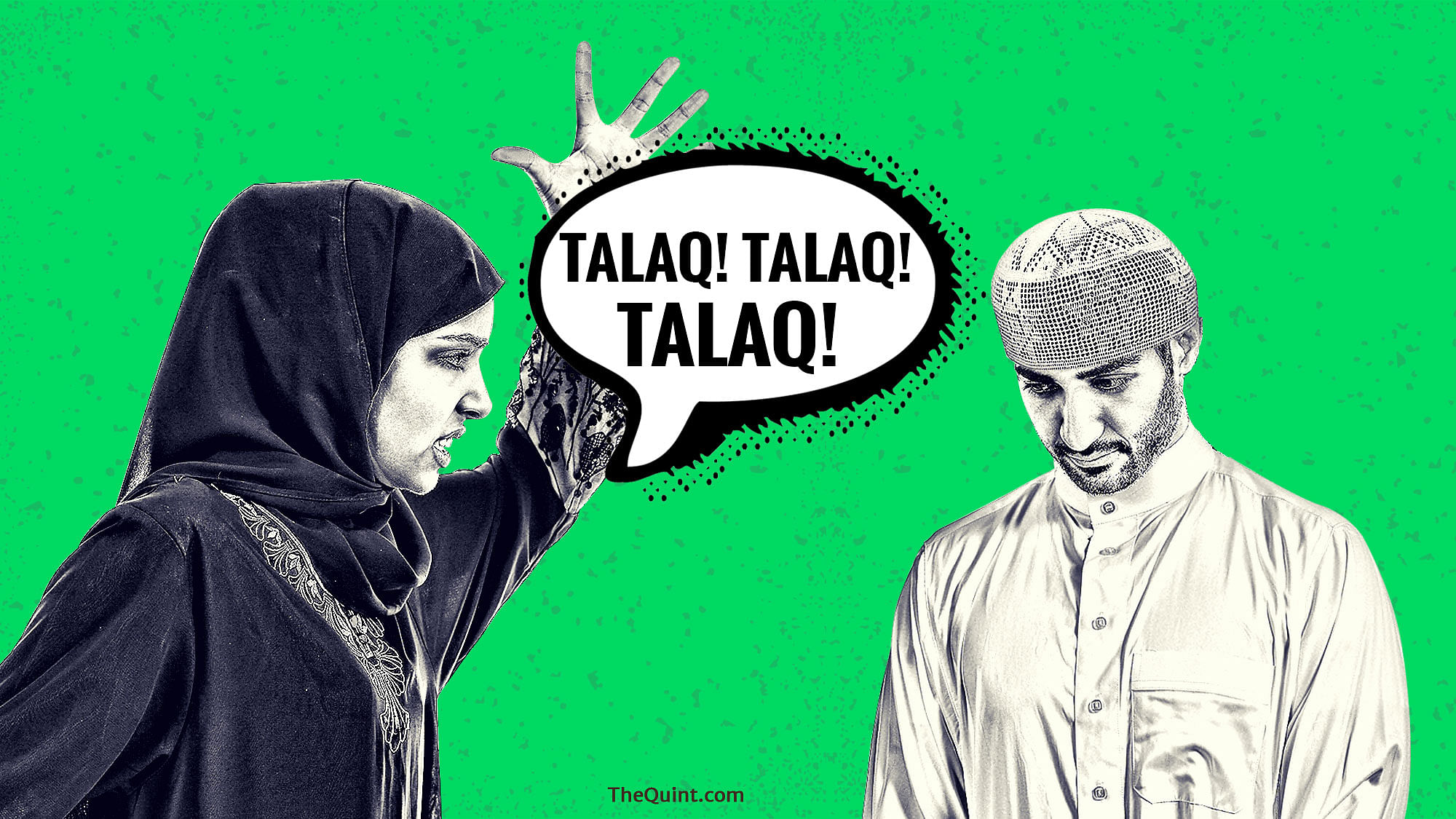 In a first of its  kind, a Muslim woman in Meerut pronounces triple talaq after being harassed for dowry. (Photo: Lijumol Joseph/<b>The Quint</b>)