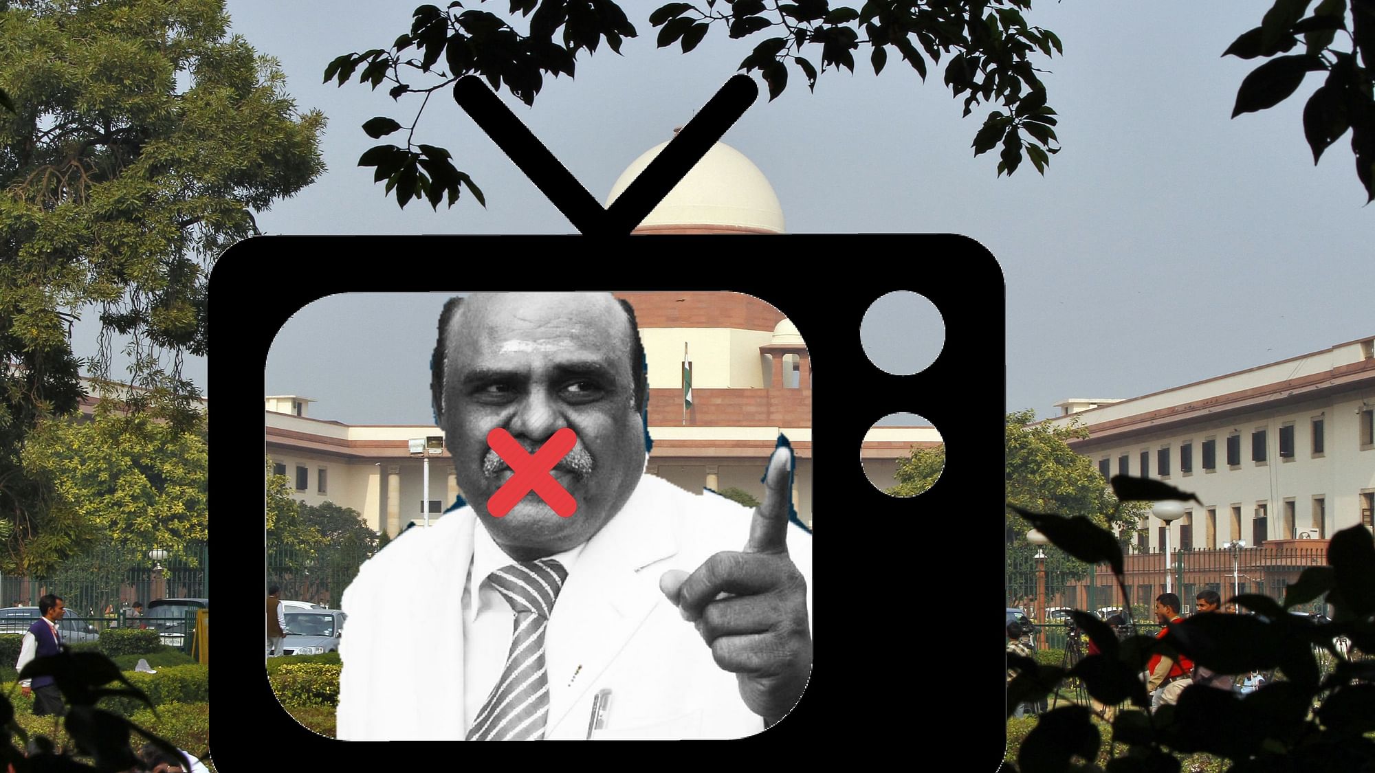 The SP has “restrained” print and electronic media from publishing statements made by Justice CS Karnan. (Photo: <b>The Quint</b>)