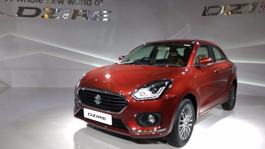 The new Maruti Dzire comes in 14 variants. (Photo: <b>The Quint</b>)