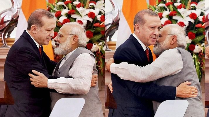 

Erdogan’s tactless, in-your-face, shocker reduced the extended conversation the Indian Prime Minister had planned to have with the visitor. (Photo: PTI)
