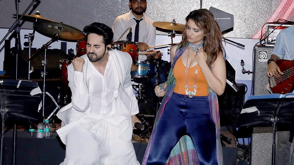 Ayushmann and Parineeti just being themselves.