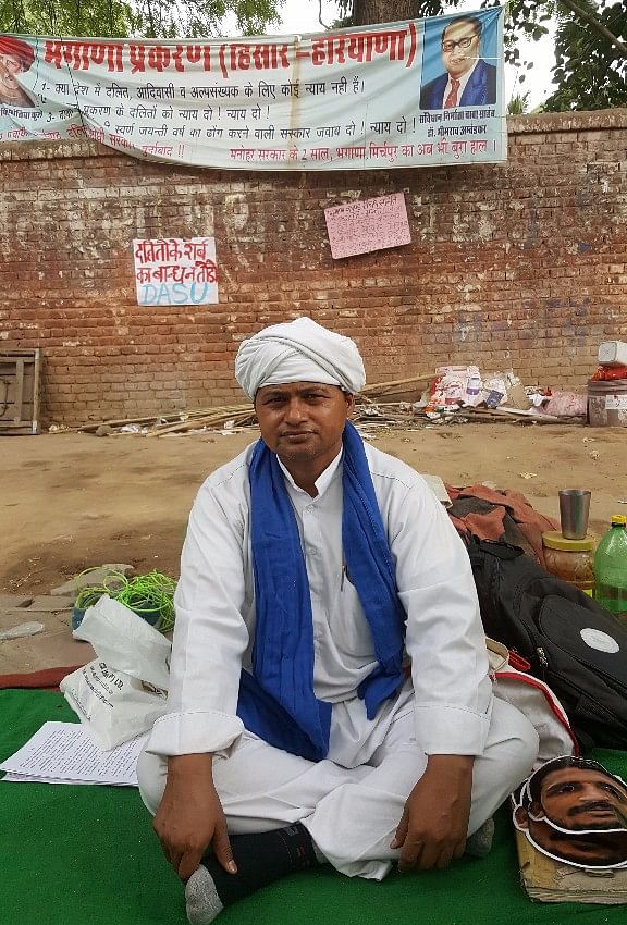 An Ambedkar memorabilia-seller, a Buddha ‘music group’ member: Meet the Dalits gathered at Delhi’s Jantar Mantar.