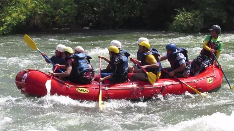 River rafting in Kolad. 