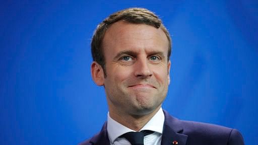 File photo of French President Emmanuel Macron.