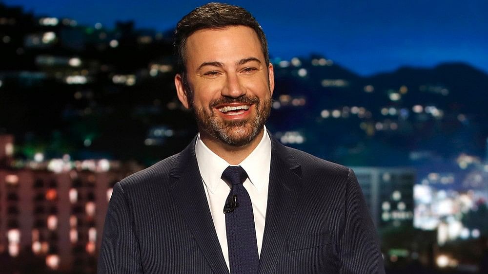 Jimmy Kimmel during a shoot in Los Angeles on 11 April. (Photo: AP) 