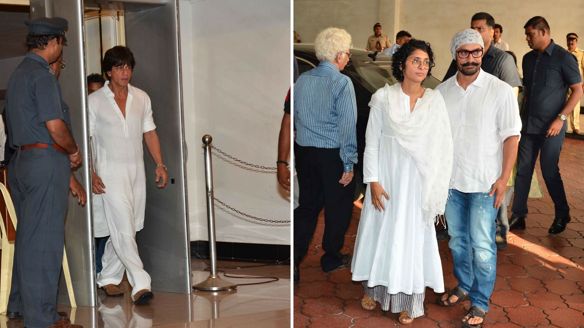 SRK and Aamir Khan were present at the prayer meet. (Photo: Yogen Shah)