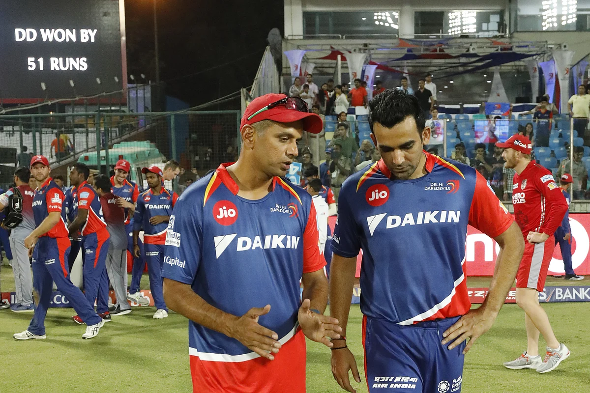 DD Coach Rahul Dravid with captain Zaheer Khan. (Photo: BCCI)