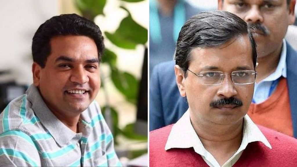 Kapil Mishra has been at loggerheads with Aam Aadmi Party and its chief Arvind Kejriwal. (Photo: Altered by <b>The Quint</b>)