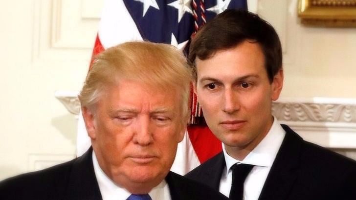 US President Donald Trump with son-in-law Jared Kushner. (Photo: Reuters)