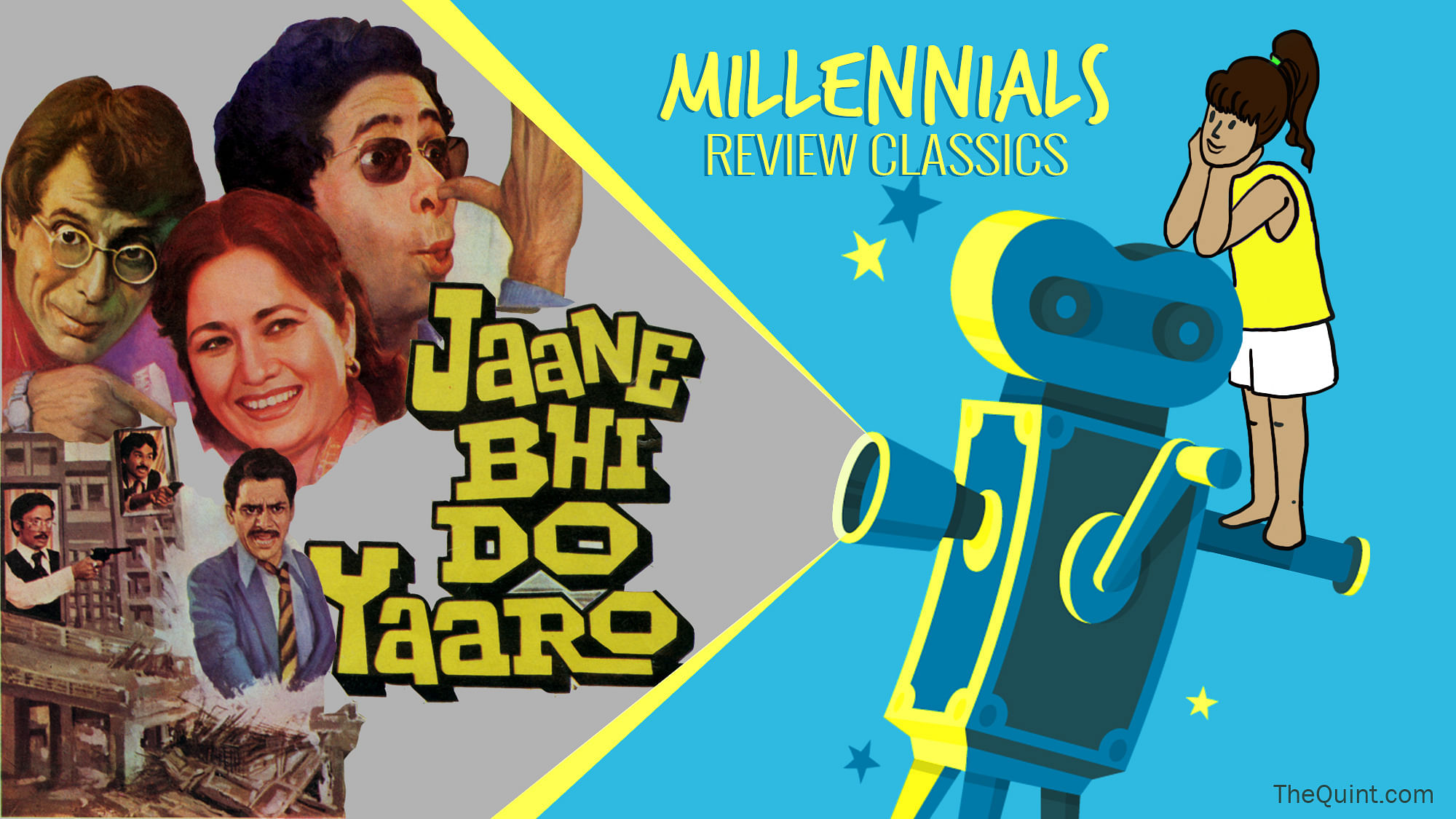 Kundan Shah’s <i>Jaane Bhi Do Yaaro </i>reviewed by a millennial. (Photo: <b>The Quint</b>)