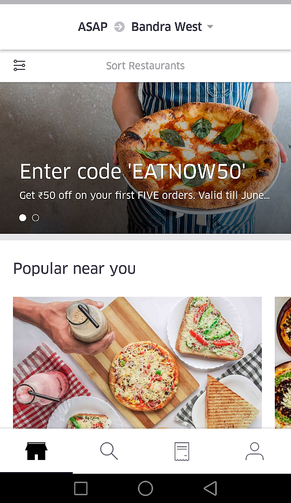The UberEATS has partnered with more than 200 restaurants.(Photo: <b>UberEATS screen grab) </b>