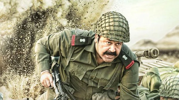 Mohanlal in a still from <i>1971: Beyond Borders</i>. 