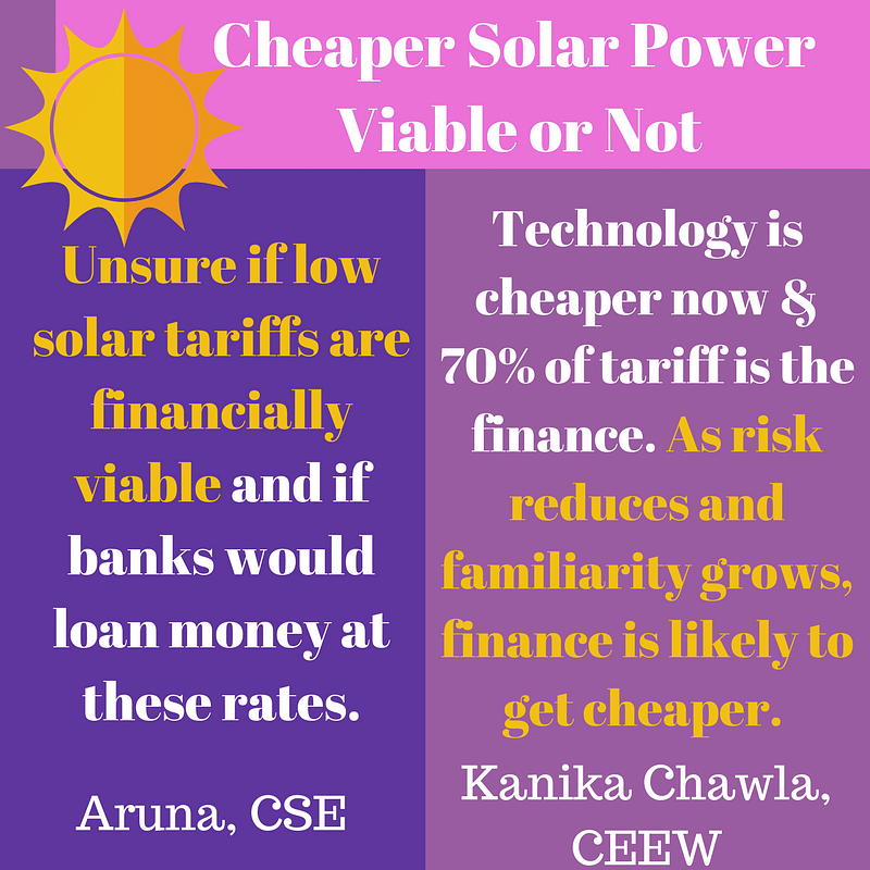 Are our domestic manufacturers as happy about falling solar energy prices? Tsk. Can they match cheap Chinese prices?